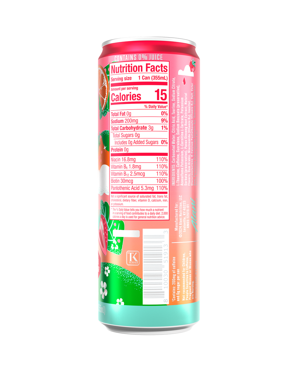 energy drink - strawberry sunrise
