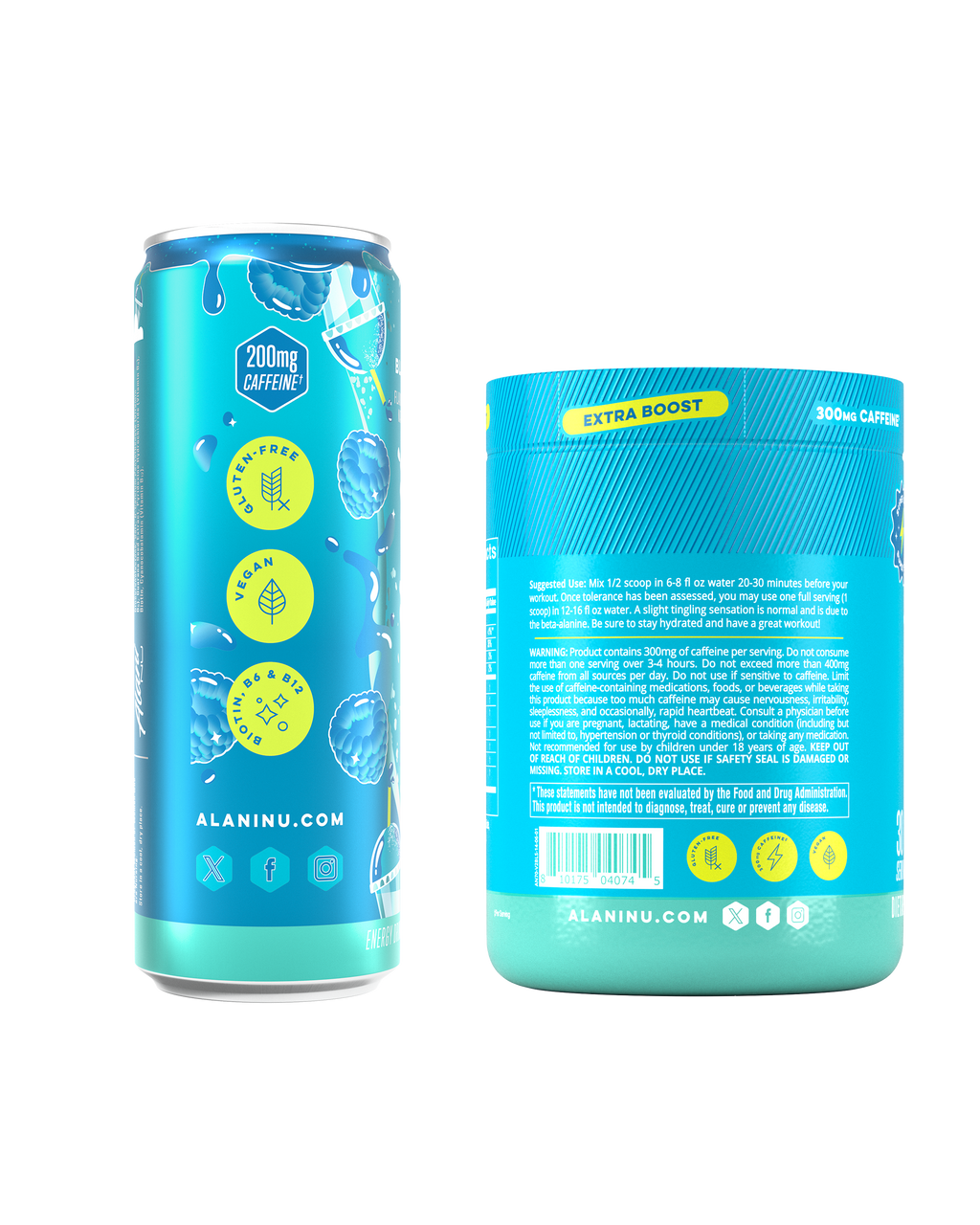 energy drink & pre-workout+ - blue slush
