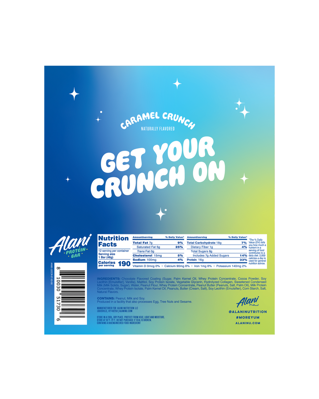 protein bar - caramel crunch