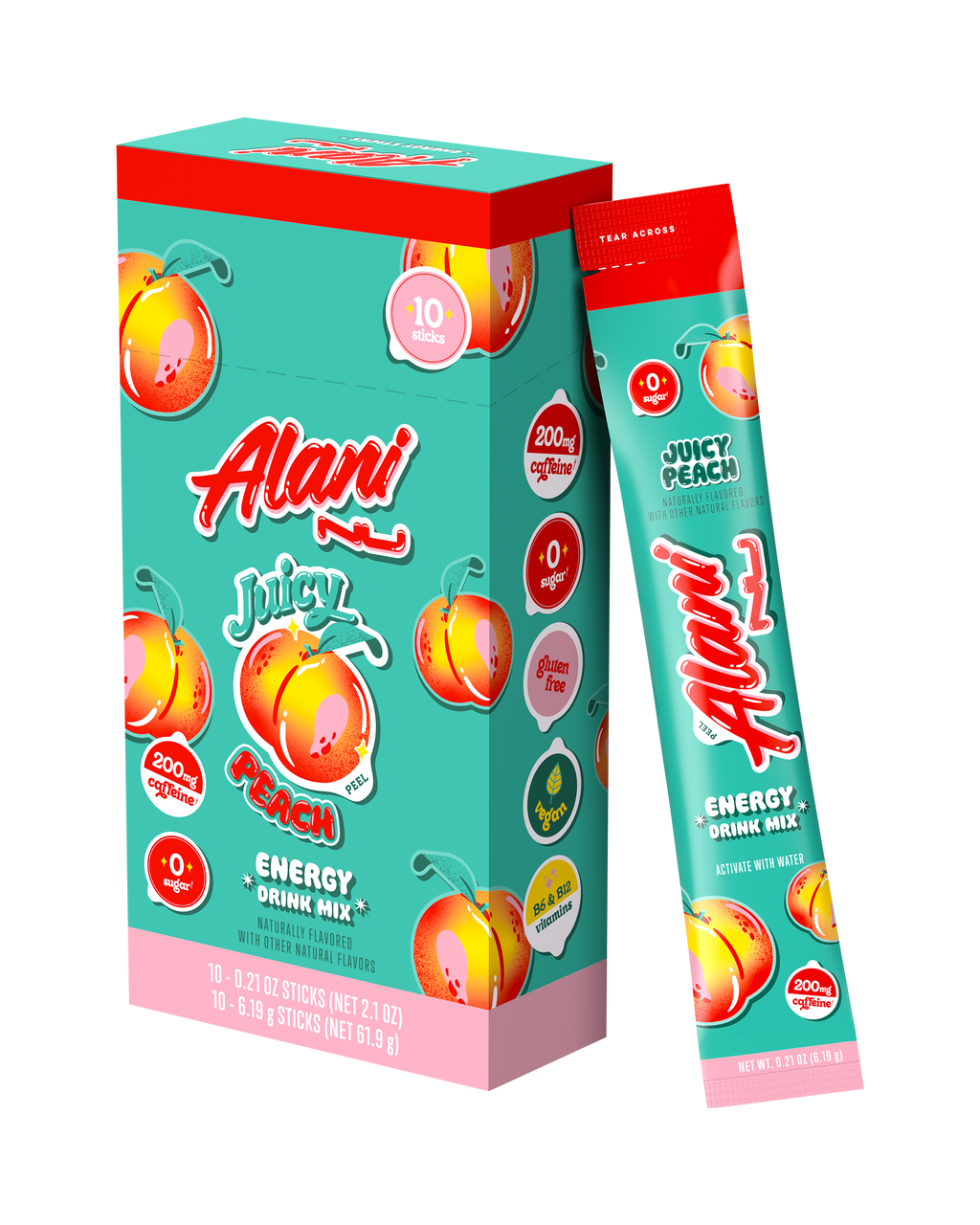 energy sticks - juicy peach