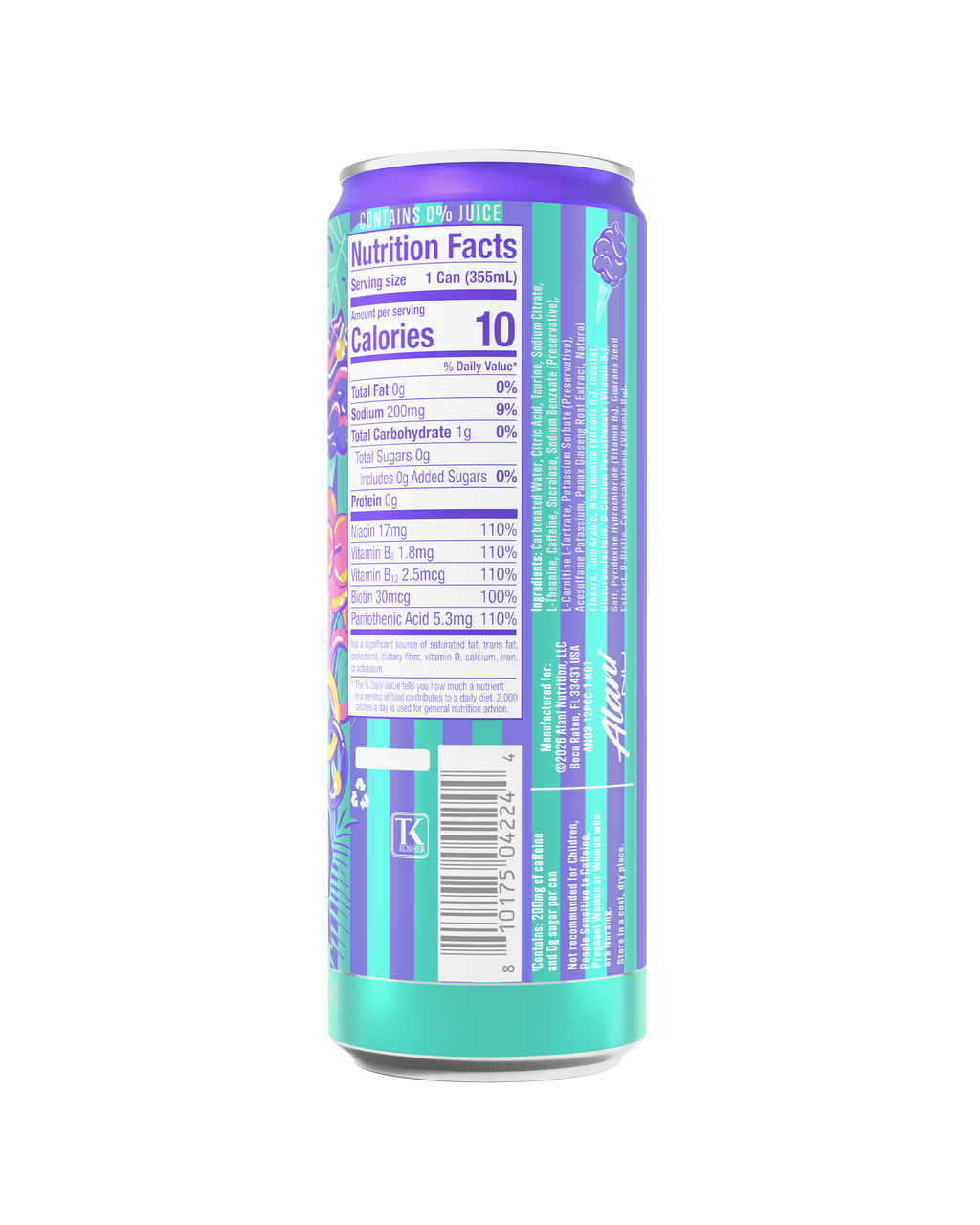 energy drink - purple cotton candy